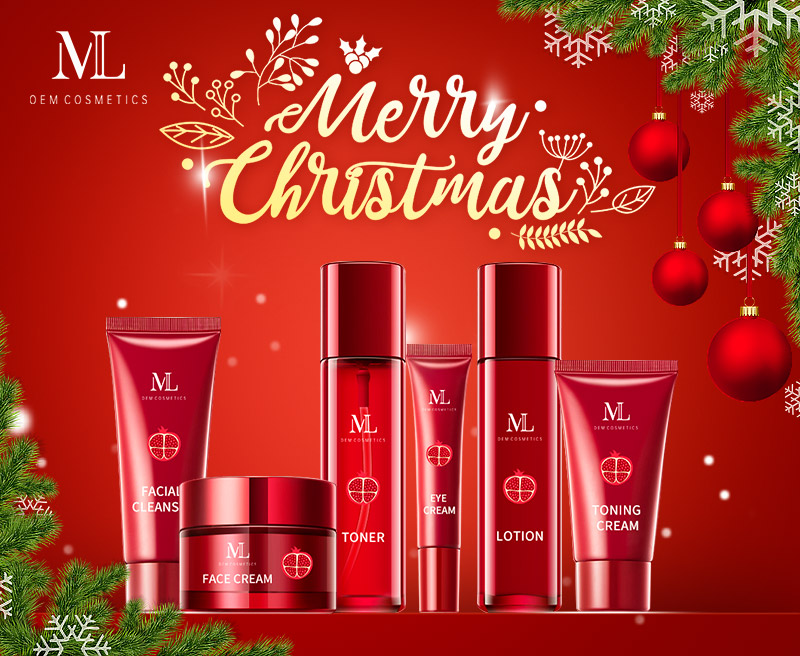 MLXL OEM Cosmetics les desea feliz Navidad y próspero año nuevo