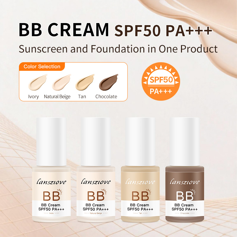 Private Label Moisturizer Makeup Waterproof BB Cream SPF50 PA+++ Liquid Foundation