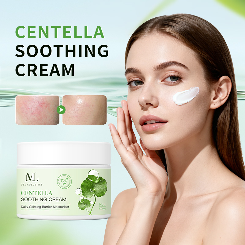 OEM ODM Brightening Centella Redness Care Cream Moisturizing Dry Nourishing Red Daily Gentle Facial Use Cream